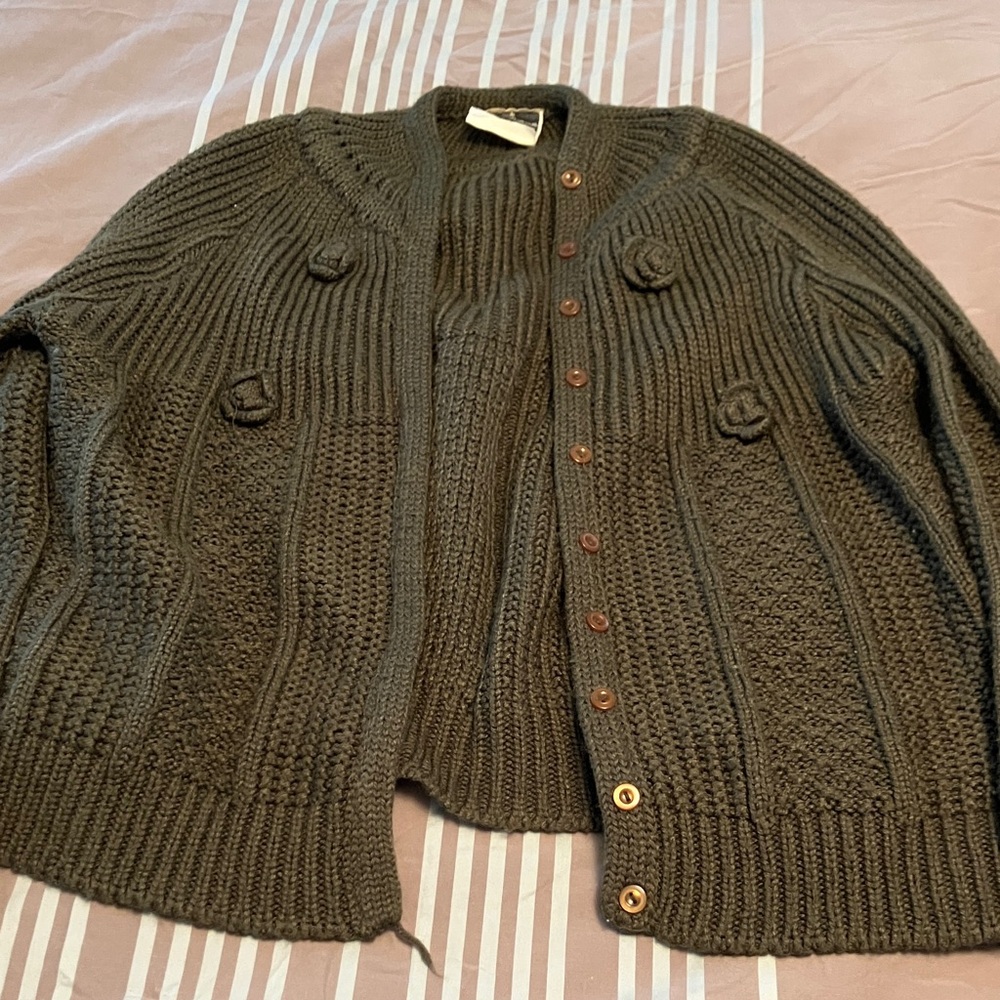 Vintage Alex Colman Cozy Knit Cardigan Sweater